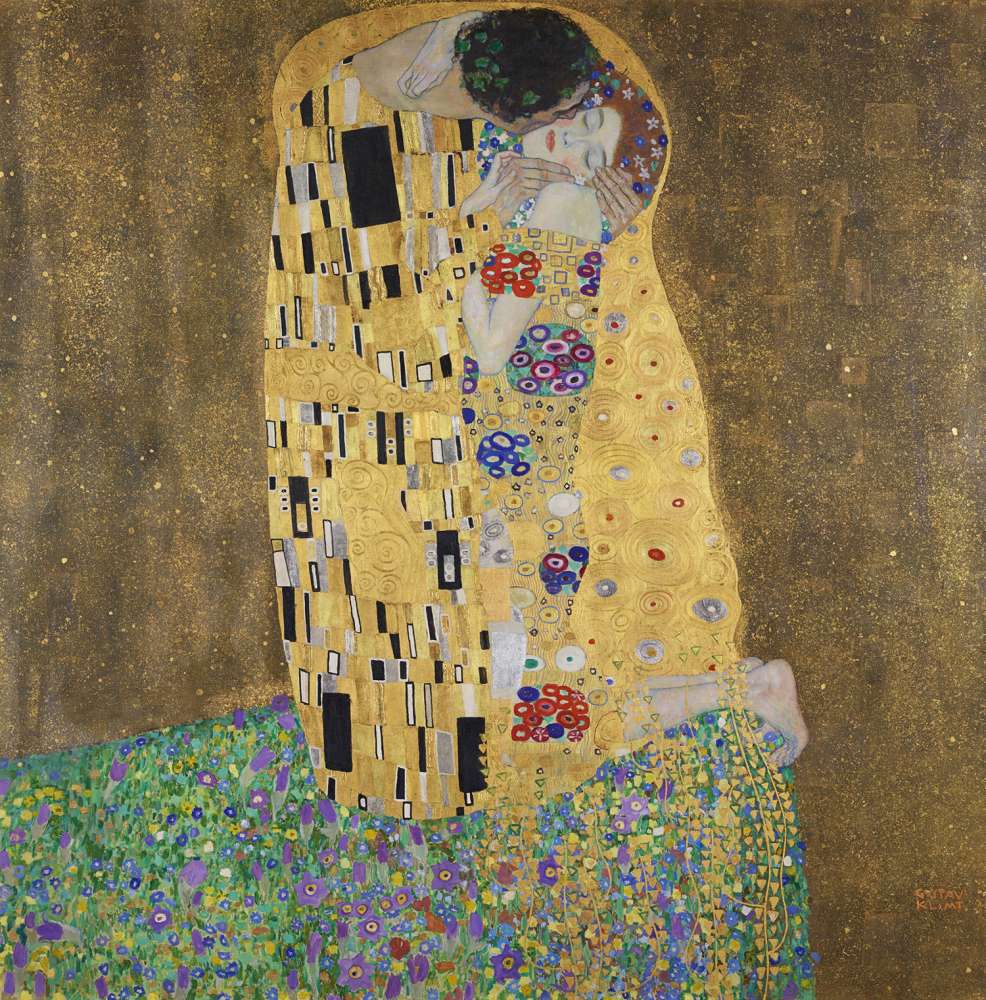 Gustav Klimt, „Poljubac” © Belvedere, Wien