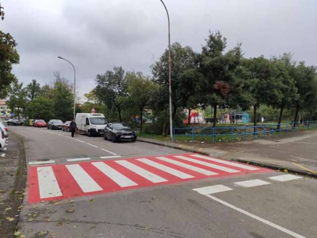 pješački prijelaz s termoplastikom