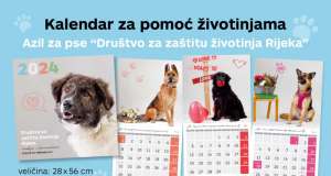 I ove godine kupnjom humanitarnog kalendara pomozite Društvu za zaštitu životinja Rijeka – Azil za pse Rijeka-Viškovo kalendar azil za pse rijeka