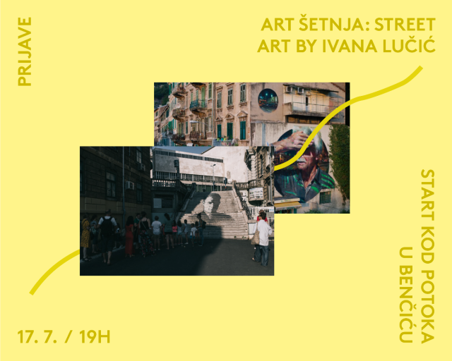 Ljetne vođene šetnje u art-kvartu Benčić Ljetne vođene šetnje u art-kvartu Benčić