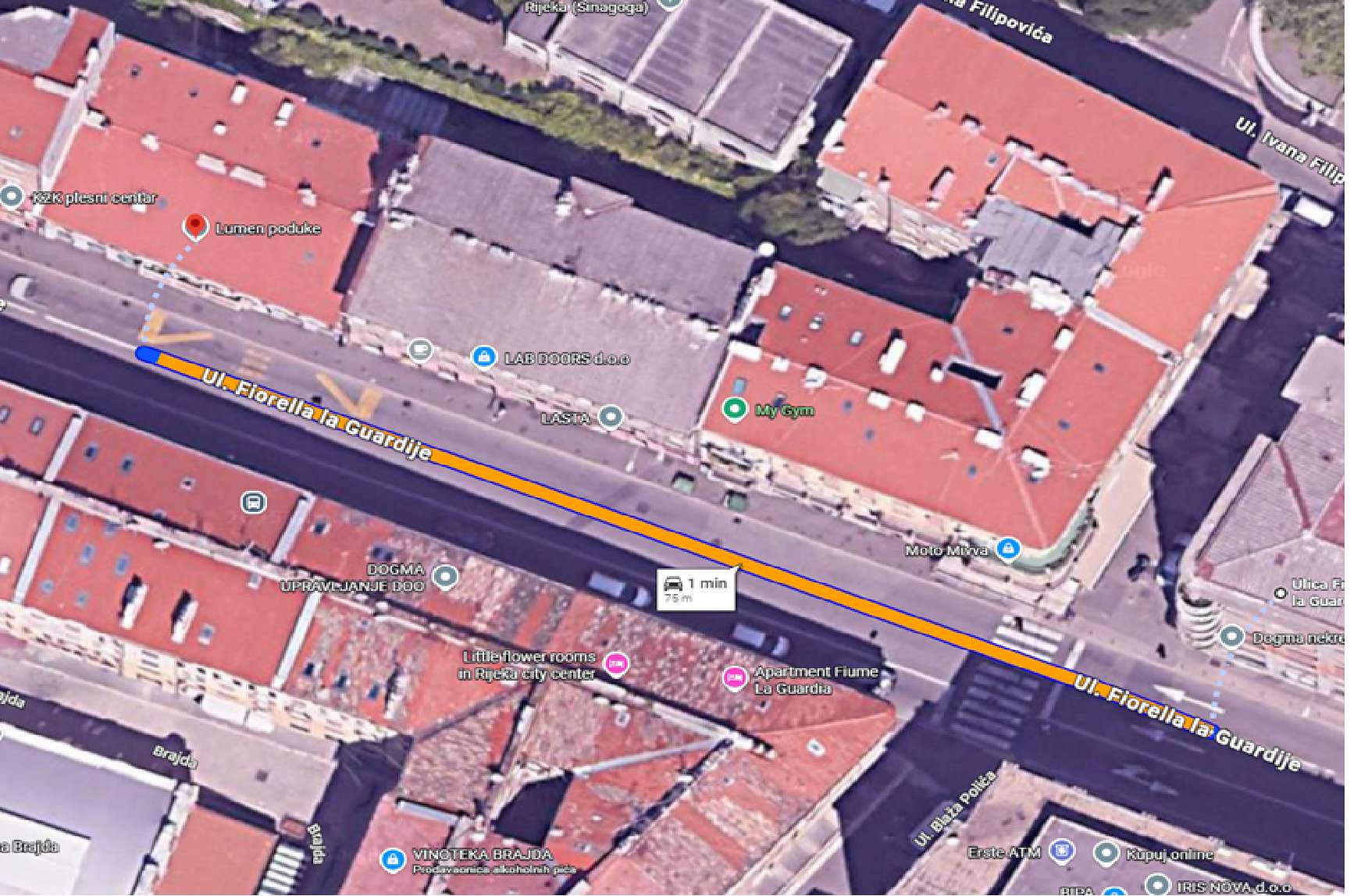 Dionica radova Fiorella la Guardie