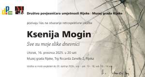 “Sve su moje slike dnevnici”: Retrospektivna izložba Ksenije Mogin u Muzeju grada Rijeke