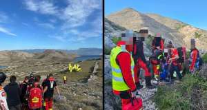 Drama na Krku: HGSS po orkanskoj buri helikopterom spašavao teško ozlijeđenog stranca