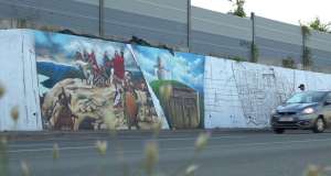 U Marinićima nastaje 48-metarski mural ‘Lenta Hrvata’ s prikazom hrvatske povijesti